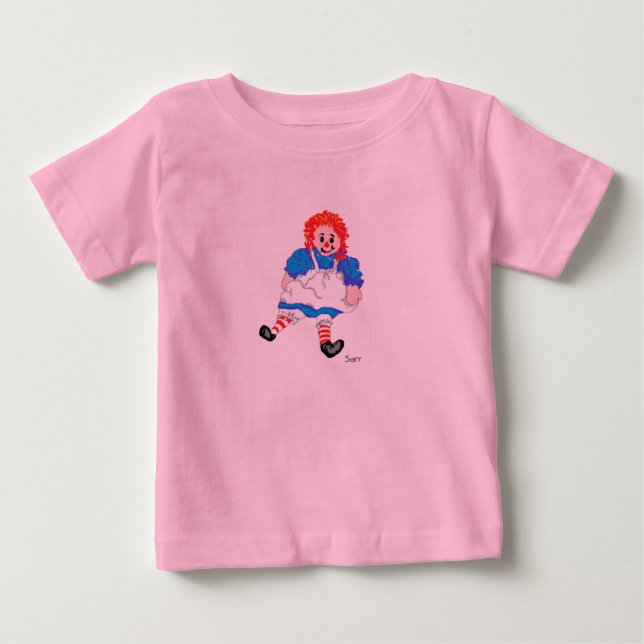 T-shirt Pour Bébé Le T-shirt du bébé Ann Raggedy par Sarr (Devant)