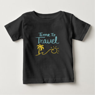 T-shirt Pour Bébé Le temps de voyager