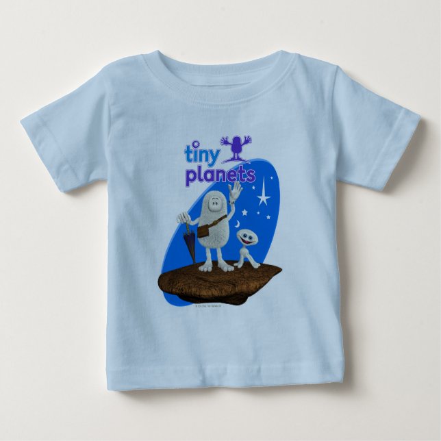 T-shirt Pour Bébé Le terril minuscule de planètes et Bong (Devant)