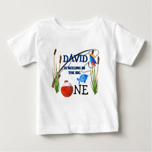 T-shirt Pour Bébé Le thème de la pêche du garçon Premier anniversair