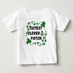 T-shirt Pour Bébé Le trèfle coupé dans le Patch St. Patrick's Day