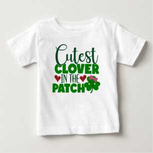 T-shirt Pour Bébé Le trèfle de la coupe dans le timbre - Saint Patri