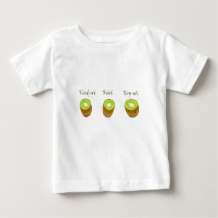T-shirt Pour Bébé Le trio de kiwi