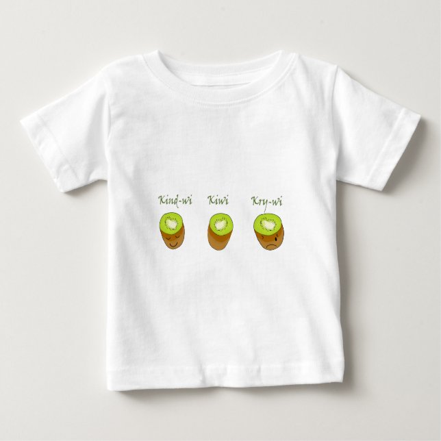 T-shirt Pour Bébé Le trio de kiwi (Devant)