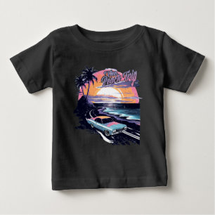 T-shirt Pour Bébé Le Voyage Plage