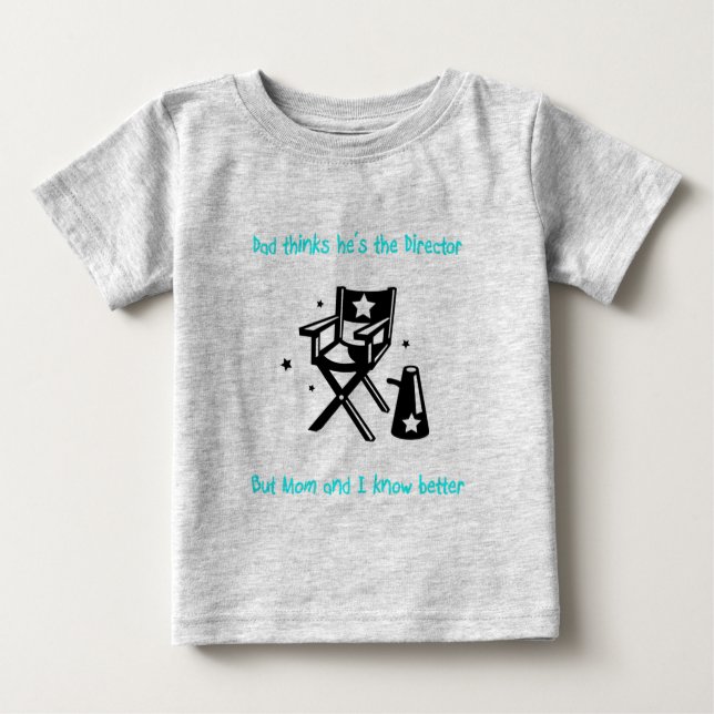 T-shirt Pour Bébé Le vrai directeur Baby (Devant)