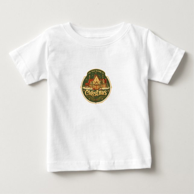 T-shirt Pour Bébé le vrai sens de noël (Devant)