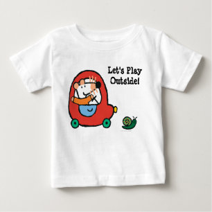 T-shirt Pour Bébé Lecteurs de marguerite une jolie voiture rouge