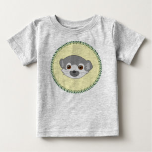 T-shirt Pour Bébé Lémur drôle de bébé de regarder