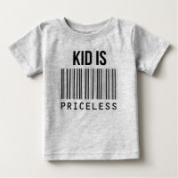 L'enfant est un Tee - shirt de barre de codes à ba