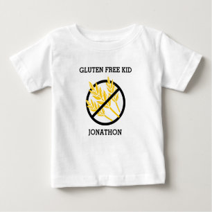 T-shirt Pour Bébé L'enfant libre de gluten n'a personnalisé aucun