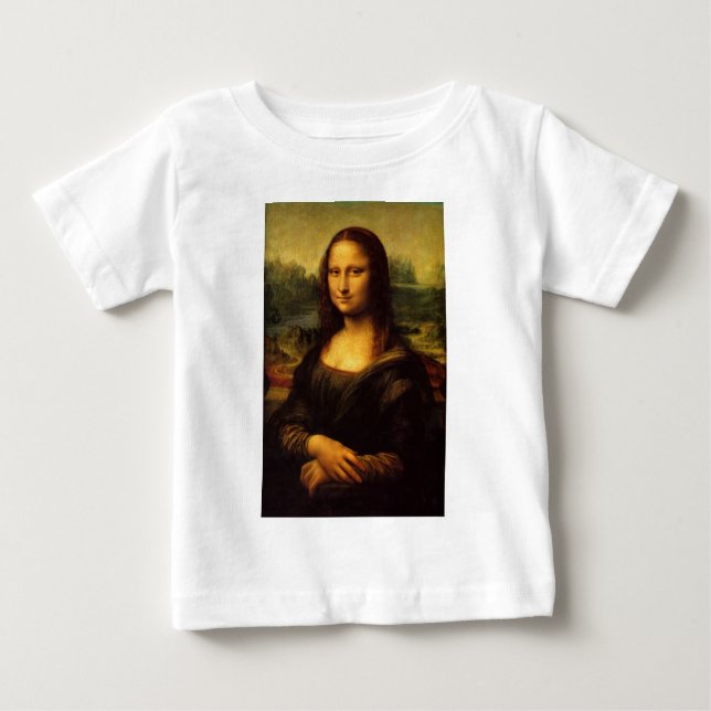 T-shirt Pour Bébé Leonardo Da Vinci Mona Lisa (Devant)