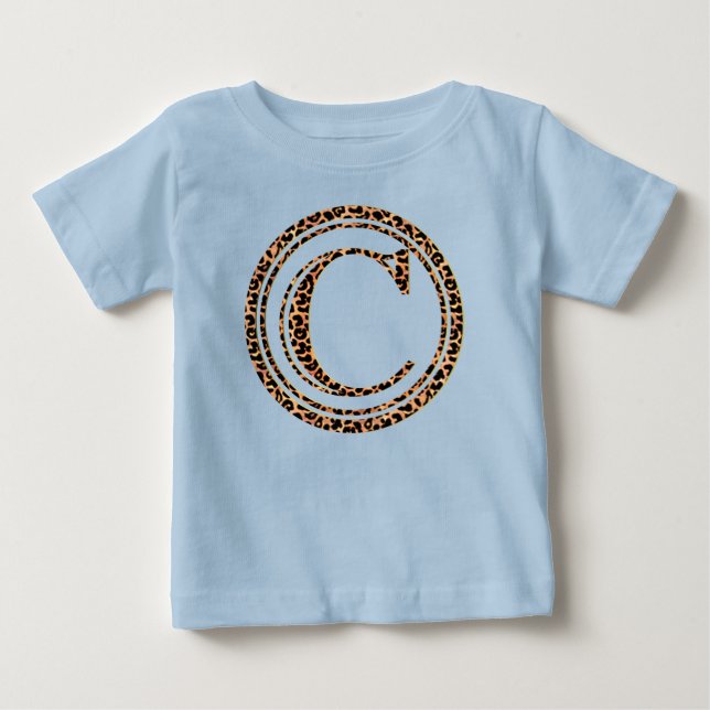 T-shirt Pour Bébé léopard C (Devant)