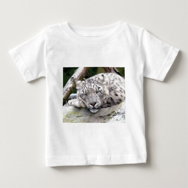 T-shirt Pour Bébé Léopard de neige - beau ! (Devant)