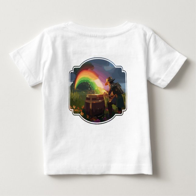T-shirt Pour Bébé Leprechaun Hideaway (Dos)