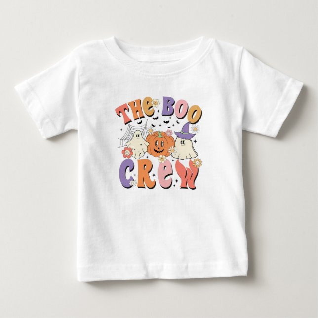 T-shirt Pour Bébé L'équipage du Boo (Devant)