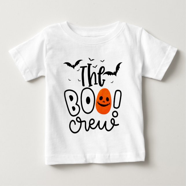 T-shirt Pour Bébé L'équipage du Boo | Halloween (Devant)