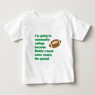 T-shirt Pour Bébé L'équipe du papa ne couvre jamais la diffusion