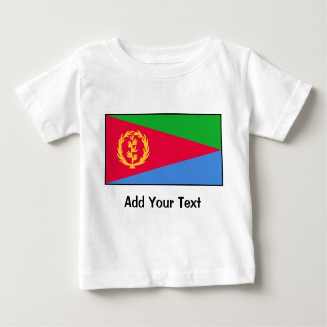 T-shirt Pour Bébé L'Érythrée - drapeau érythréen (Devant)