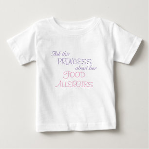 T-shirt Pour Bébé Les allergies alimentaires de la princesse