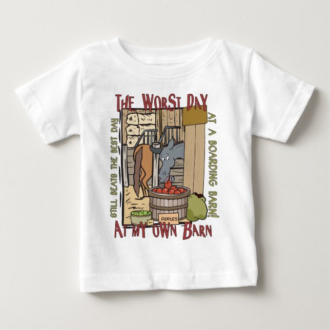 T-shirt Pour Bébé Les amateurs de chevaux cadeaux (Devant)