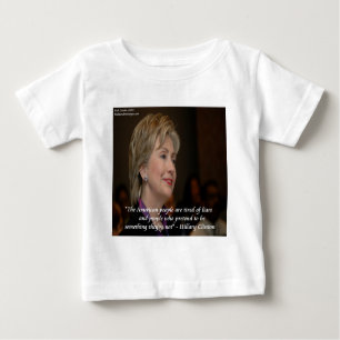 T-shirt Pour Bébé Les Américains d'Hillary Clinton sont fatigués