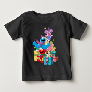 T-shirt Pour Bébé Les amis et les cadeaux de Sesame Street