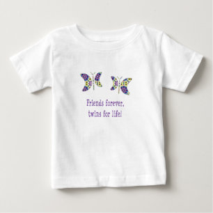 T-shirt Pour Bébé Les Amis Pour Toujours Jumeaux Pour La Vie