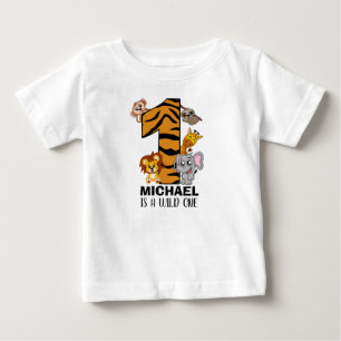 T-shirt Pour Bébé Les animaux de la Jungle sauvage de Cute