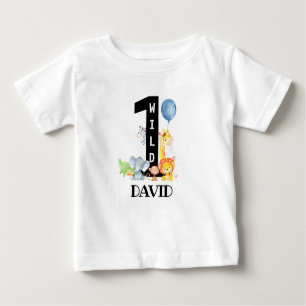 T-shirt Pour Bébé Les animaux sauvages de la jungle Baby Boy Premier