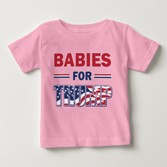 T-shirt Pour Bébé Les bébés pour Trump (Devant)