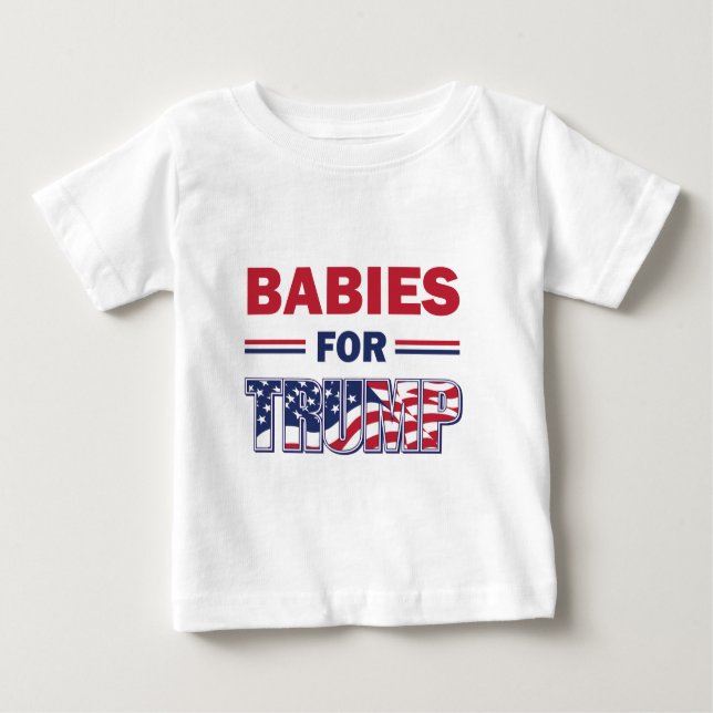T-shirt Pour Bébé Les bébés pour Trump (Devant)