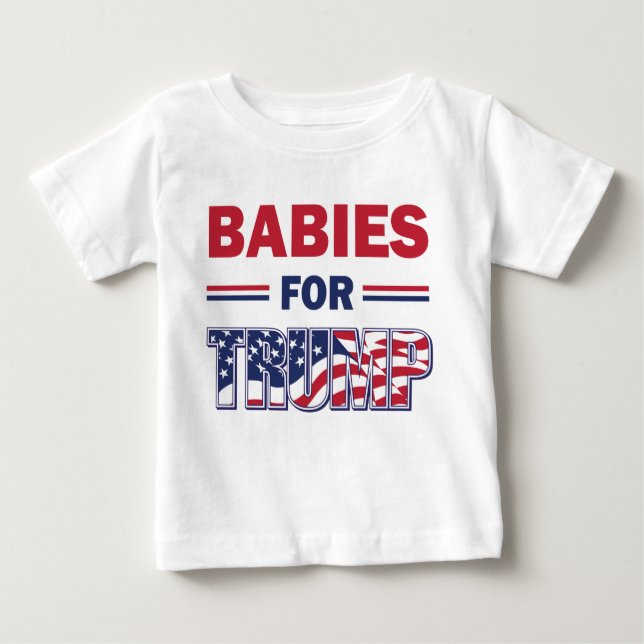 T-shirt Pour Bébé Les bébés pour Trump (Devant)