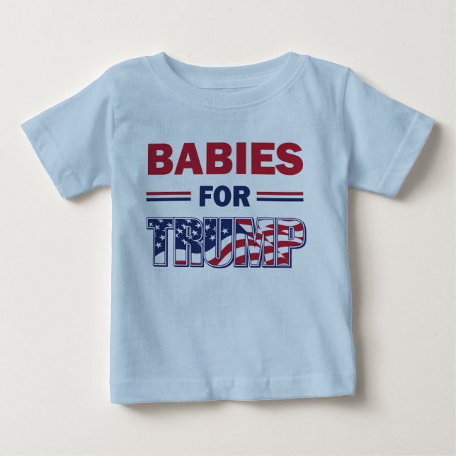 T-shirt Pour Bébé Les bébés pour Trump (Devant)