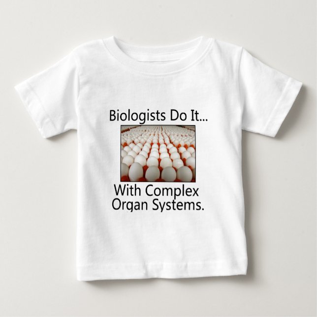 T-shirt Pour Bébé Les biologistes le font... avec des systèmes d'org (Devant)