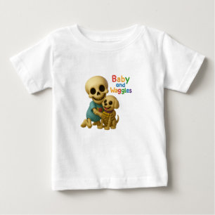 T-shirt Pour Bébé 👶🐾 Les Boneheads™ — Bébé et Waggles 