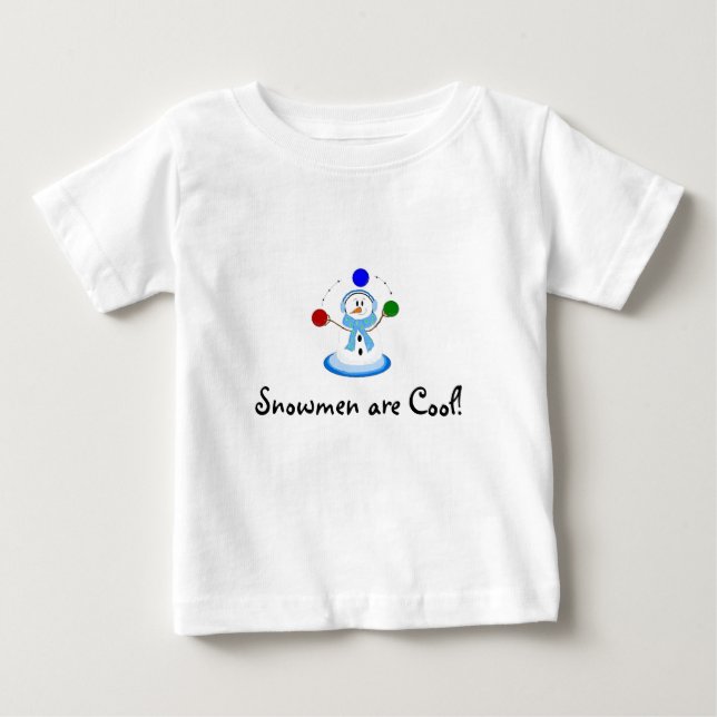 T-shirt Pour Bébé Les bonshommes de neige sont cool (Devant)