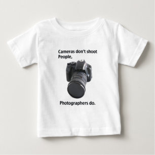 T-shirt Pour Bébé Les caméras ne tirent pas sur les gens