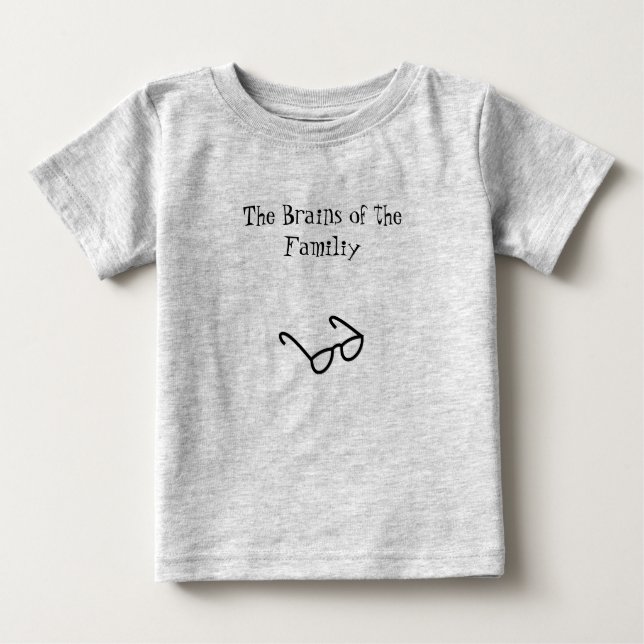 T-shirt Pour Bébé Les cerveaux du Familiy (Devant)