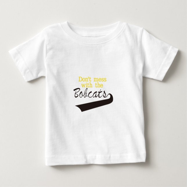 T-shirt Pour Bébé Les chats sauvages ne salissent pas (Devant)