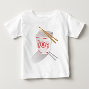 T-shirt Pour Bébé Les Chinois sortent la boîte à nourriture avec d
