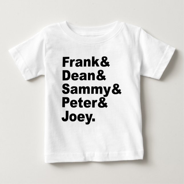 T-shirt Pour Bébé Les cinq rats | Frank Dean Sammy Joey & Peter (Devant)