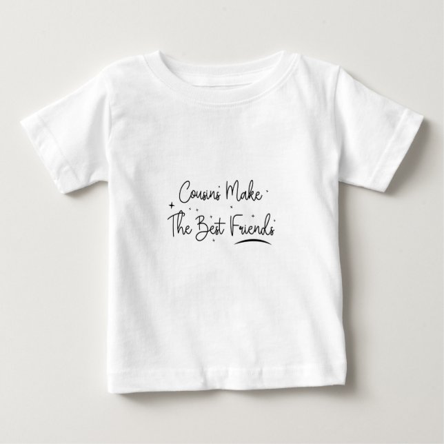 T-shirt Pour Bébé Les cousins font les meilleurs amis - Drôle cadeau (Devant)