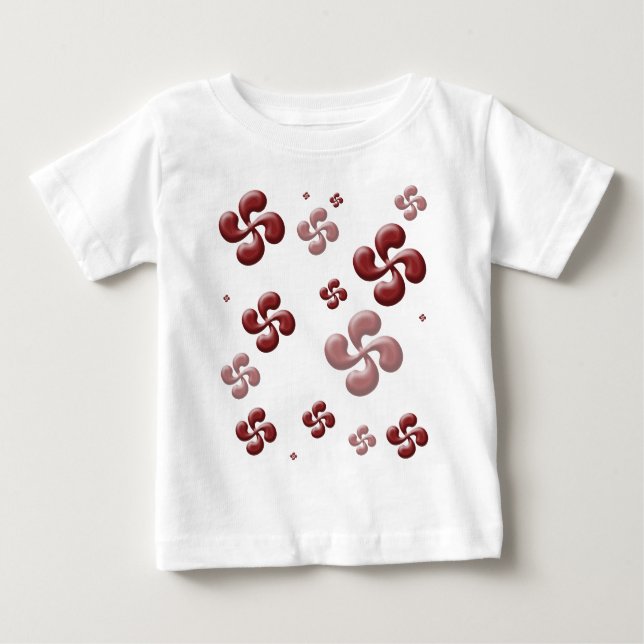 T-shirt Pour Bébé Les croix Basque 3d ! (Devant)