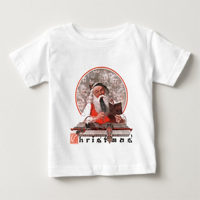 T-shirt Pour Bébé Les dépenses de Père Noël (Devant)