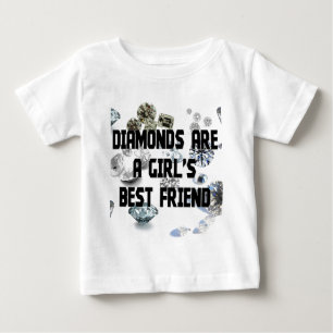 T-shirt Pour Bébé Les diamants sont le meilleur ami d'une fille
