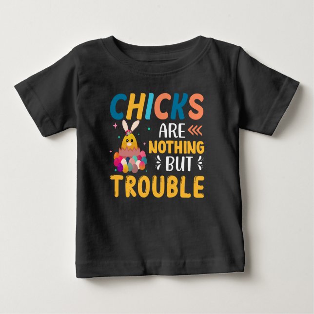 T-shirt Pour Bébé Les Drôle Époux De Pâques Ne Sont Rien D'Autre Que (Devant)