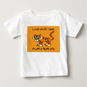 T-SHIRT POUR BÉBÉ LES ENFANTS EN BAS ÂGE DE TIGRE D'ANIMAL FAMILIER