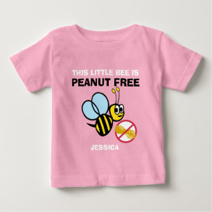 T-shirt Pour Bébé Les enfants personnalisés d'abeille d'arachide