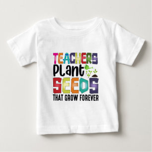 T-shirt Pour Bébé Les enseignants plantent des graines qui poussent